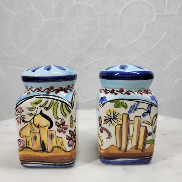 VTG Blue Bird Salt Pepper Shakers 4.25" Ceramic Hand Painted - Picture 7 of 15